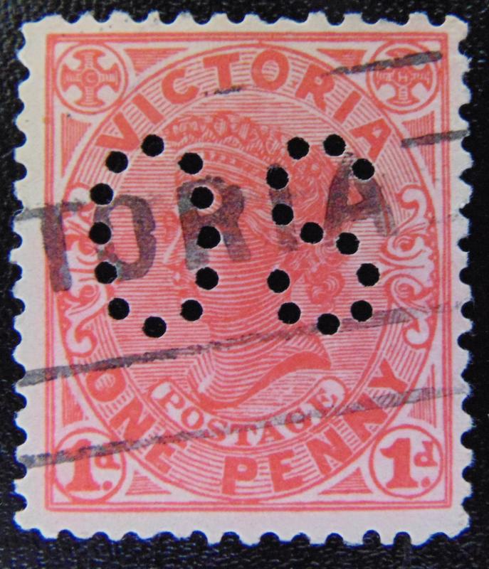 VICTORIA 1901 1d Queen Victoria PERFIN Used