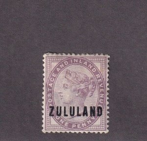 Zululand Scott # 2 VF OG previously hinged nice color cv $ 30 ! see pic !