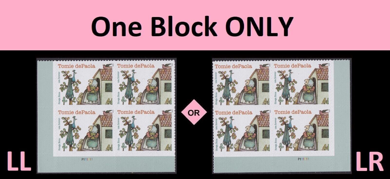 US 5797 Tomie dePaola forever plate block (4 stamps) MNH 2023 United