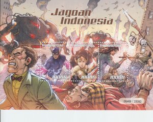 2019 Indonesia  Jagoan Comic Book Heroes SS (Scott 2501) MNH