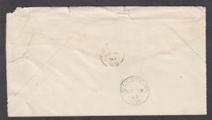 NEW BRUNSWICK SPLIT RING TOWN CANCEL COVER GASPEREAUX