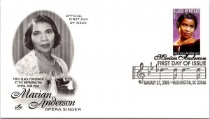 FDC 2005 SC #3896 Artcraft, Marian Anderson - DC Cancel - Single - J2926