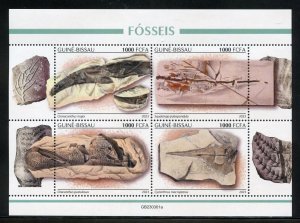 GUINEA BISSAU 2023 FOSSILS SHEET MINT NH