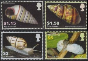 2005 Montserrat 1281-1284 Molluscs shell snail 8,50 €