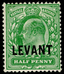 BRITISH LEVANT SGL11, ½d dull yellow-green, VLH MINT. Cat £45.