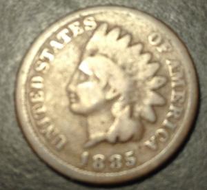 1885 Indian Head Cent  #B22