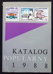 1988-Katalog Popularny Znakow Pocztowych Ziem Polskich-Stamp Catalog of Poland