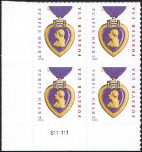 Scott 5035 Purple Heart MNH PB