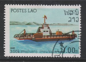 Laos 397 River Vessels 1982