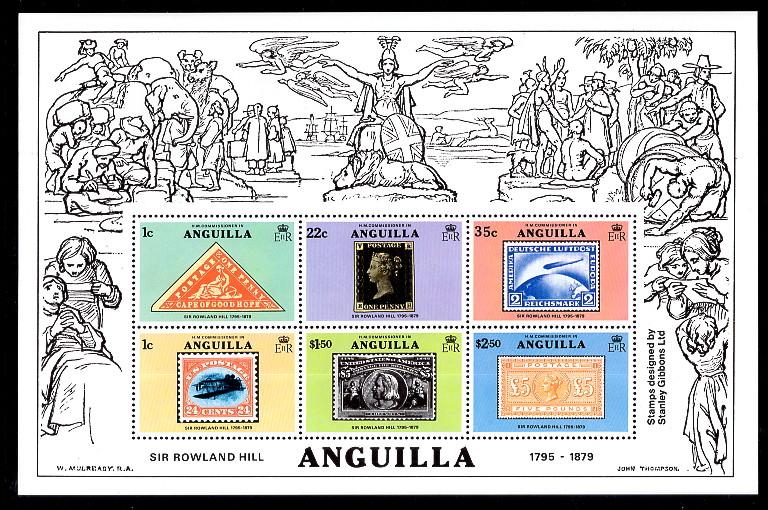 Anguilla 354a Stamp on Stamp Souvenir Sheet MNH VF