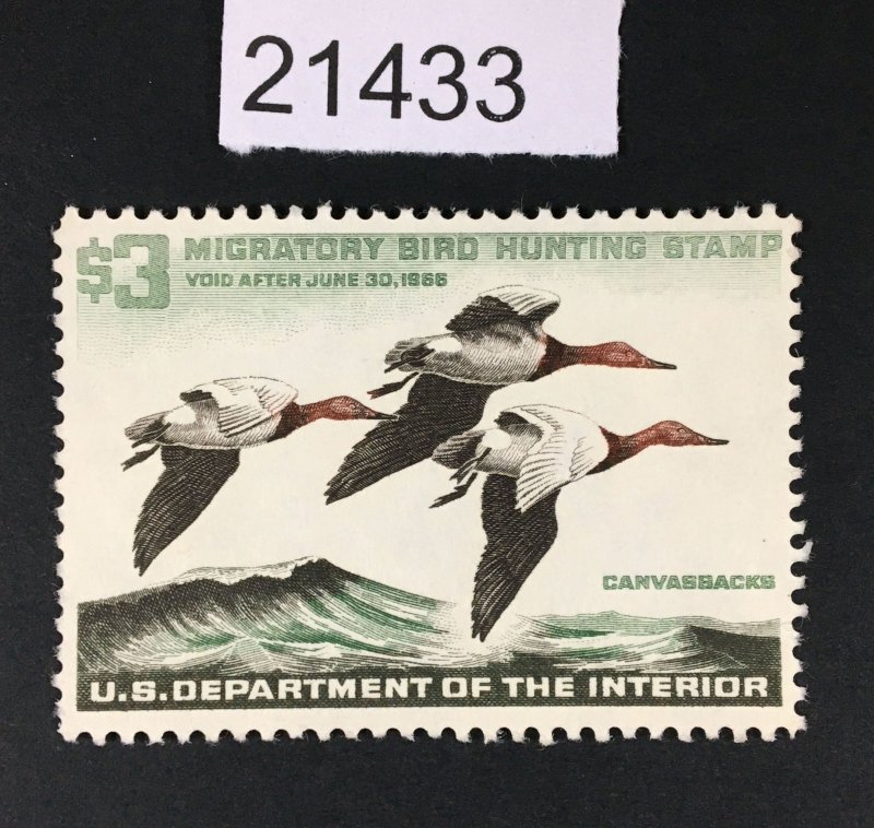 MOMEN: US STAMPS # RW32 MINT OG NH $100 LOT # 21433