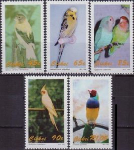 CISKEI 1993 - Scott# 208-12 Birds Set of 5 NH one short perf.