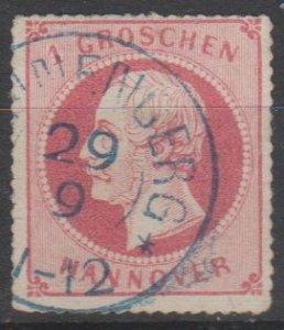 Mi:  23y   used  1864  Cat € 15  Hannover