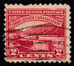 SC# 681 - (2c) - Ohio Rover Canalization, used single