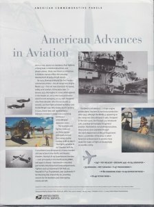 US #740 (37c) Advances in Aviation #3916-25 USPS Commemorative Stamp Panel