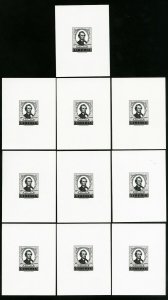 Liberia Stamps # C122 XF Lot of 10 rare block proofs OG NH