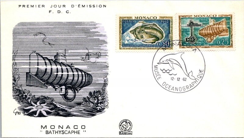 Monaco 1962 FDC - Oceanographic Museum - F66396