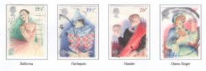 Great Britain Sc 987-0 1982 Europa Performing Arts stamps...