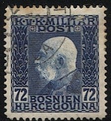 BOSNIA & HERZEGOVINA  Austria 1912 Sc 80 Used VF 72h, cv $5.25