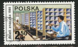 Poland Scott 2420 Used CTO favor canceled stamp 1980