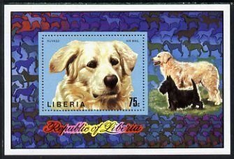LIBERIA - 1974 - Dogs, Kuvasz - Perf Min Sheet - Mint Never Hinged