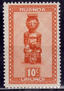 Ruanda  Urundi, 1948, Indigenous Art, 10c, MNH