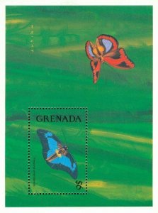 Grenada MNH S/S 1950 Butterflies 1991 SCV 8.50