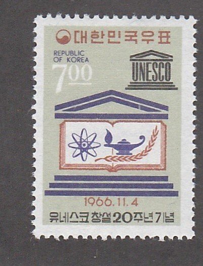 Korea (South) # 546, UNESCO 25th Anniversary, Mint LH, 1/3 Cat.