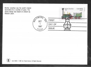 Just fun Cover #2365 FDC OCT/1/1987 Maximum Card USPS Cachet (my2636)