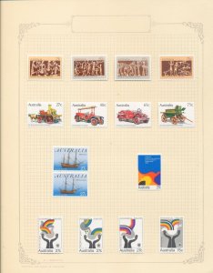 Australia 1980s MH To $10 (100+) Ships Sport Air Sheets Face Postage $60+ BL1862