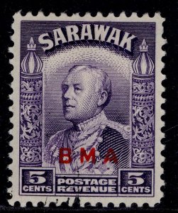 SARAWAK GVI SG130, 5c violet, FINE USED.