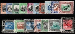 SUDAN SG123/39 1951-61 DEFINITIVE SET FINE USED