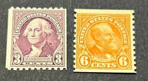 US Scott #722-723 VF Mint NH CV $17/ Price $10 + $1 shipping