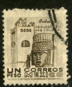 MEXICO 864, $1P 1950 Definitive wmk 279 Used (429)