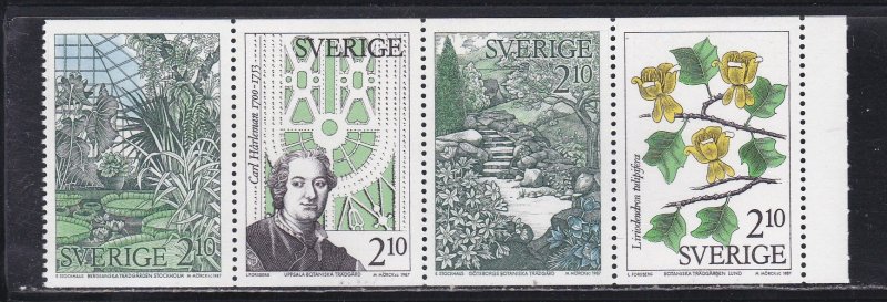 Sweden # 1650-1653, Botanical Gardens, Mint NH, 1/2 Cat.