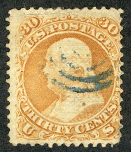 USA #100 Fine+, lighter than normally seen cancel, nice stamp Retails $950