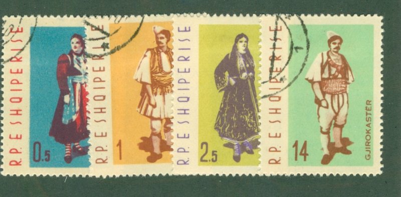 ALBANIA 635-8 USED CV $2.70 BIN $1.35