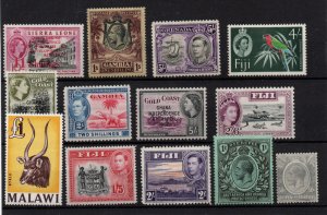 British Commonwealth KGV-QEII mint LHM High values collection WS36666