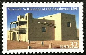 1998 Scott #3220 - 32¢ - SPANISH SETTLEMENT OF SOUTHWEST - Single Mint NH