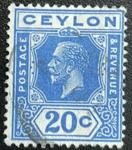 Ceylon #237 Used Single King Edward VII L23