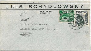 38213 - PERU - POSTAL HISTORY: COVER to ITALY 1942 TRAINS-