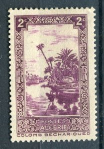 FRENCH COLONIES; ALGERIA 1936 early pictorial issue Mint hinged 2c. value