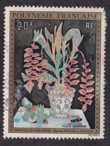 French Polynesia # C107, Still Life by Tenarui-Masson, Used, 1/3 Cat.