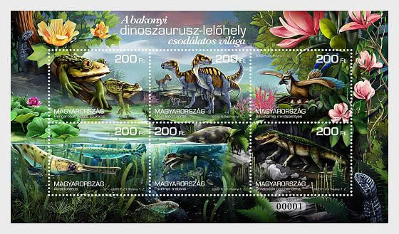 Stamps of Hungary ( Pre order) 2020 - The Wonderful World of the Bakony Dinosaur