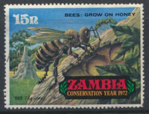 Zambia  SG 179 SC# 88  Conservation Bees  spacefiller see scan