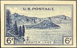 Scott #761 1935 6¢ Nat. Parks Crater Lake Sp. Printing imperf. MNH NGAI VF/XF