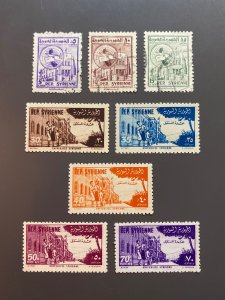 Syria C178-C182 F-VF MNH plus C175-C177 F-VF Used. Scott $ 8.25