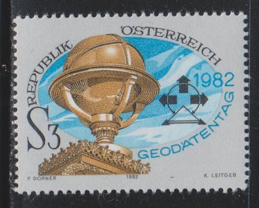 Austria, 3s Geodesists (SC# 1220) MNH