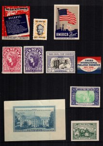 United States  9  mint stamp show Seals