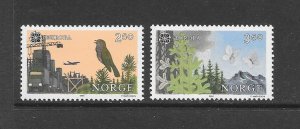 BIRDS - NORWAY #892-3  EUROPA  MNH